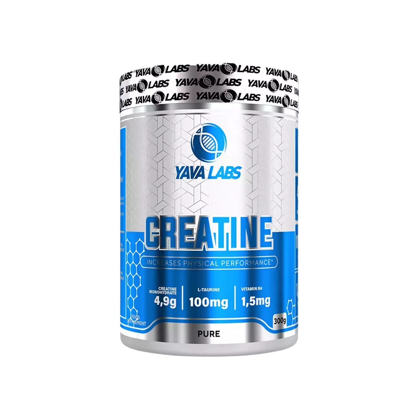 Yava Labs Creatine 300g – Pure Creatine Monohydrate for Strength, Power & Recovery (60 Servings)