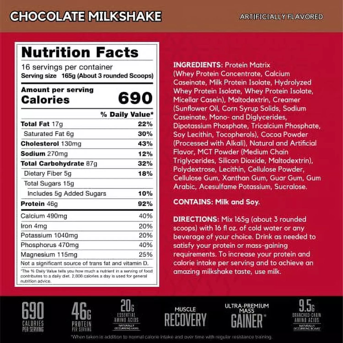 BSN True Mass – Weight Gainer for Muscle Growth & Recovery (15 Servings)