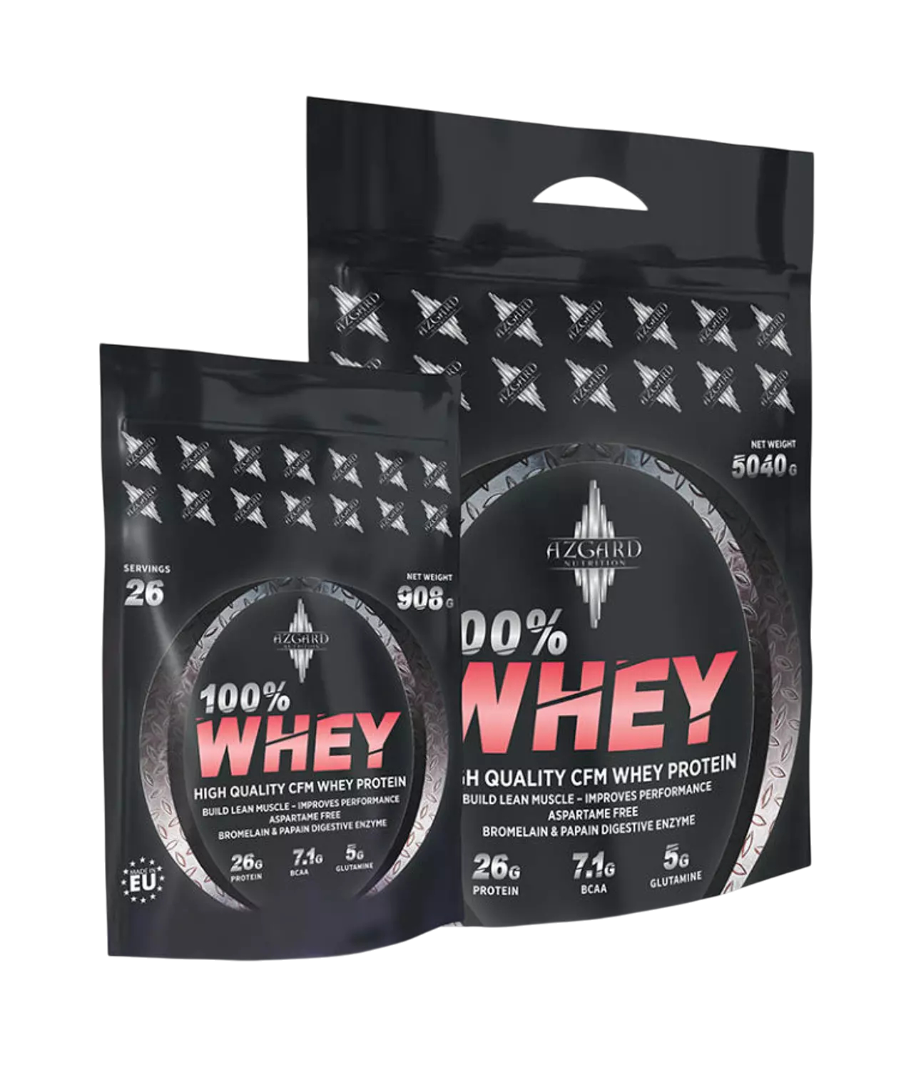 Azgard Nutrition Whey Protein 1kg – 26 Servings – 24g Protein