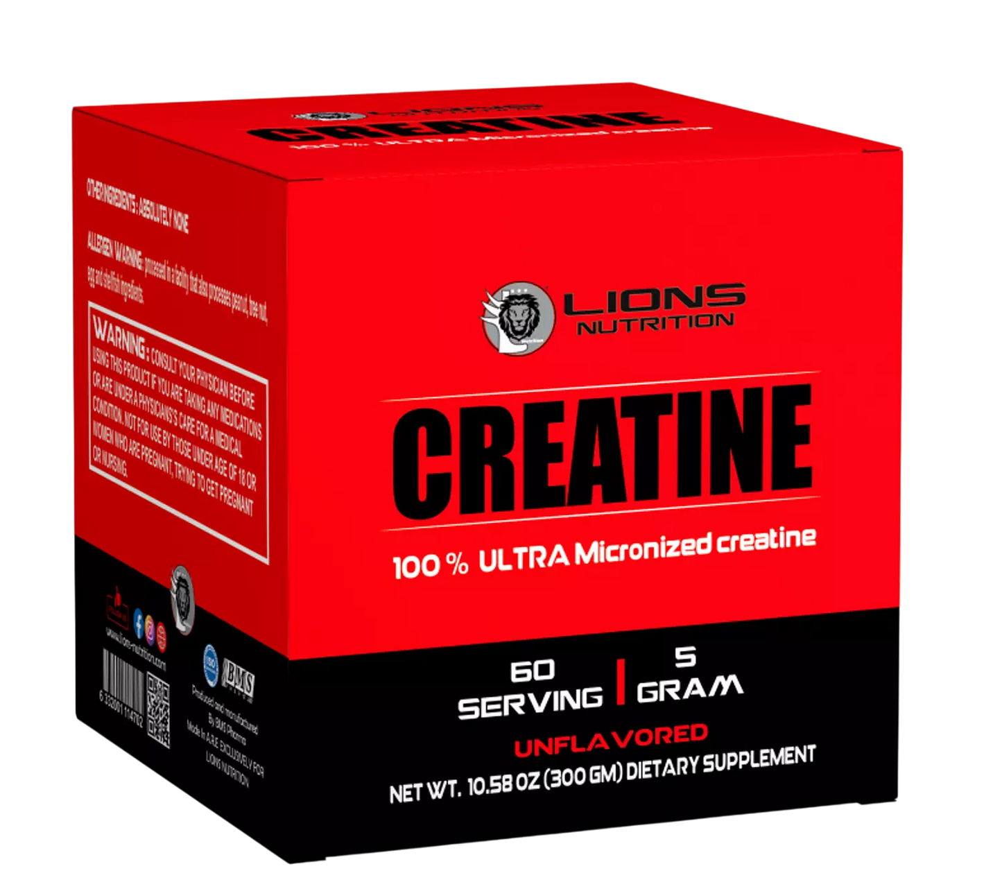 Lions Creatine Ultra Micronized - 60serv - 300gm