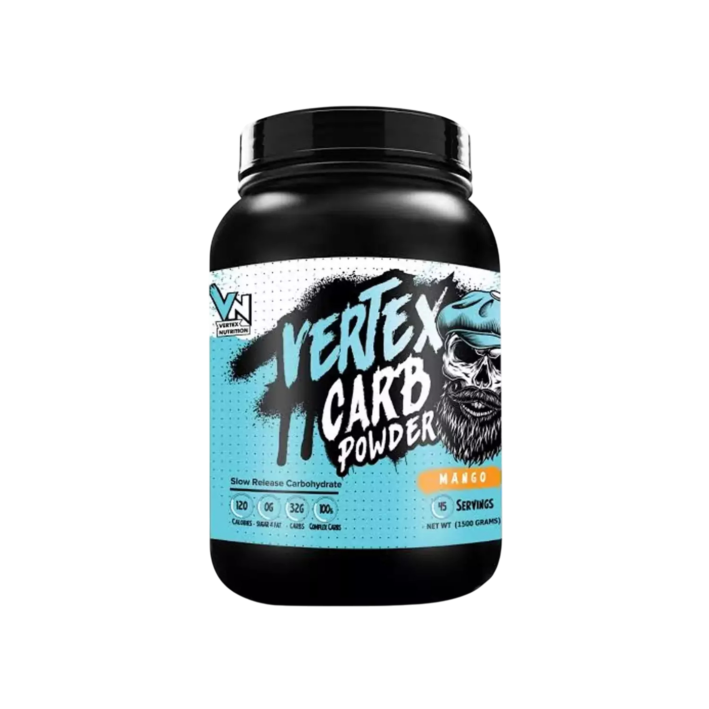 Vertex Nutrition Carb 1.5kg (45 Servings) – Pure Carbs for Energy & Recovery