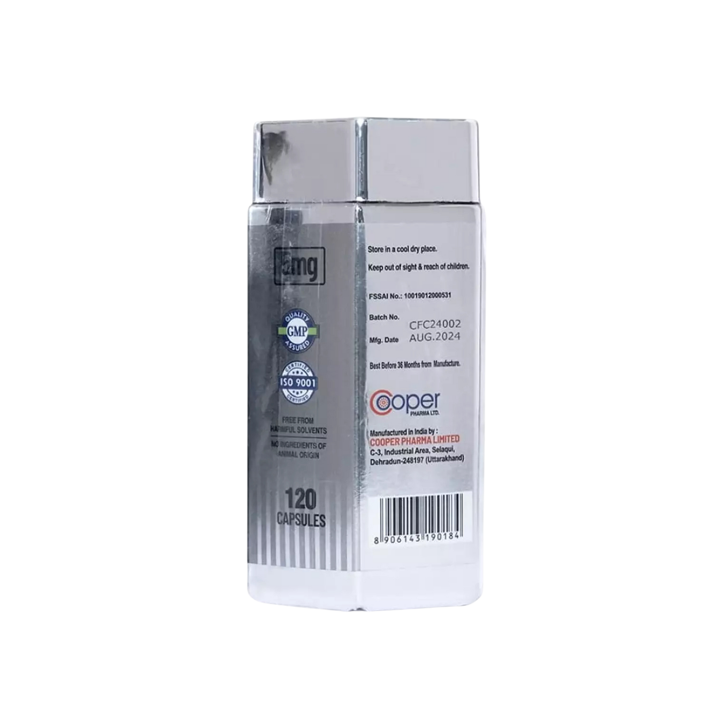 Cooper Pharma Yohimbine HCL 5mg – 120 Capsules