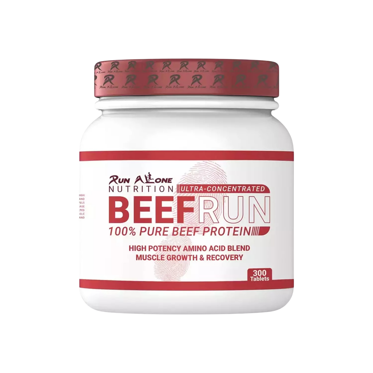 Run Alone Beef Amino – Amino Acid Supplement for Muscle Growth & Recovery (300 Tablets)