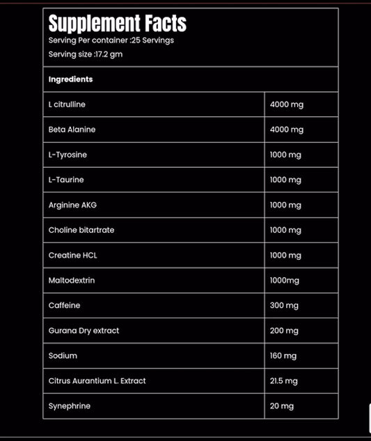 Marvelous Nutrition Experiment Powerful Pre-Workout 30 Servings – Energy, Focus & Performance