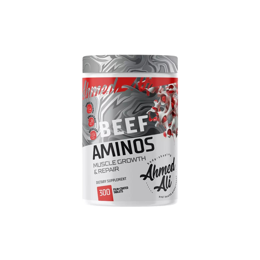 Ahmed Ali Nutrition | Beef Aminos | Muscle Growth & Repair – 300 Tablets
