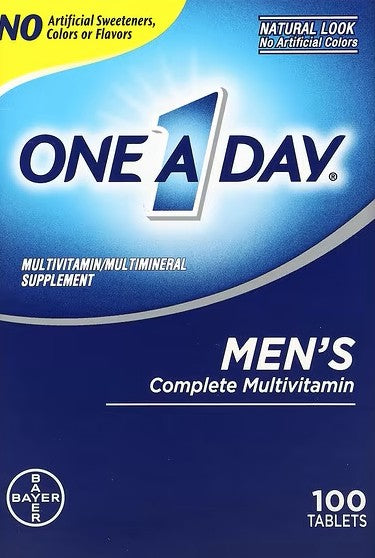 One-A-Day, Men's Complete Multivitamin, 100 Tablets