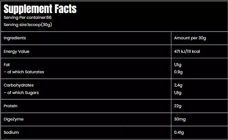 Marvelous nutrition Whey protien-66serv