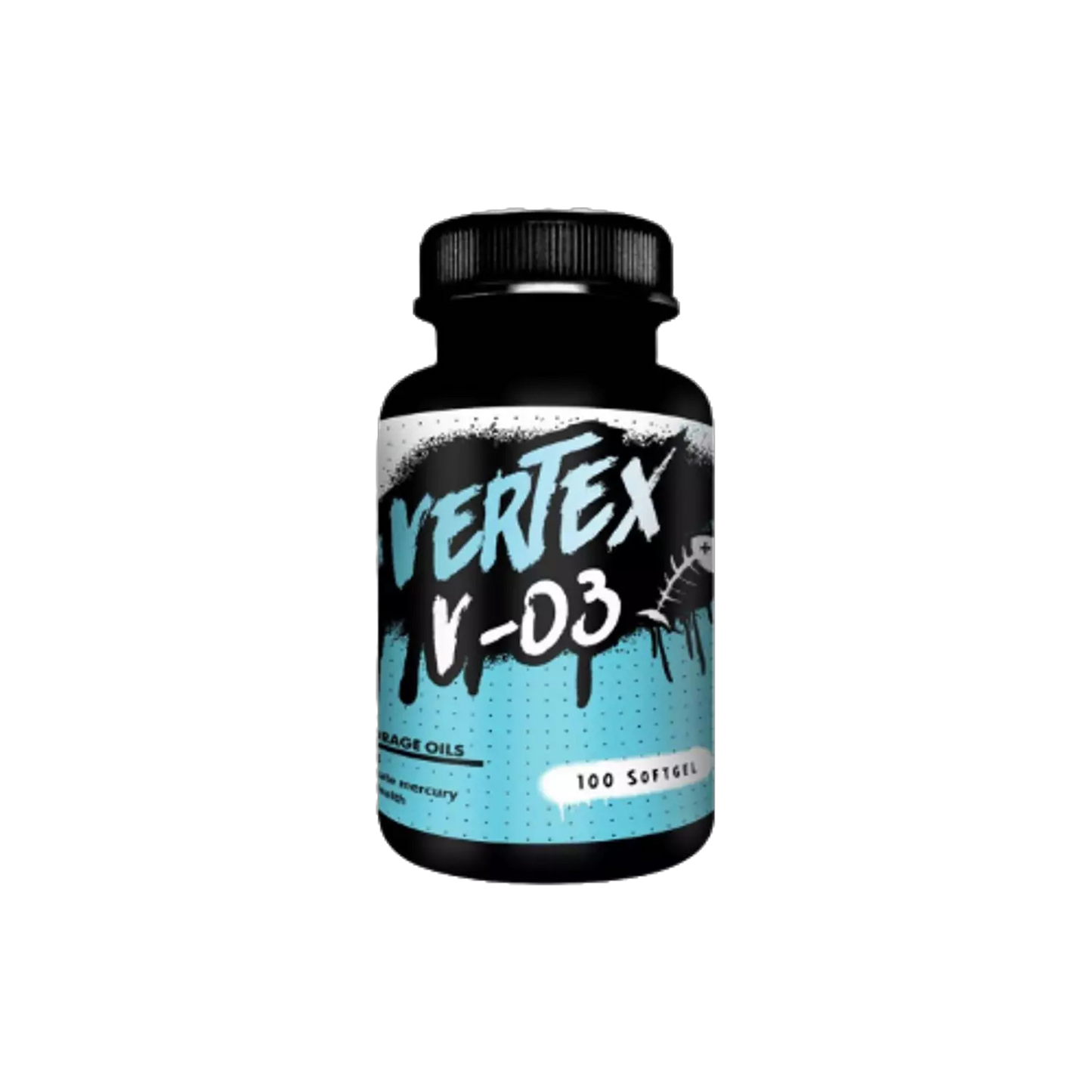 Vertex Nutrition Omega 3 – Fish Oil Capsules for Heart, Brain & Joint Health (100 Softgels)