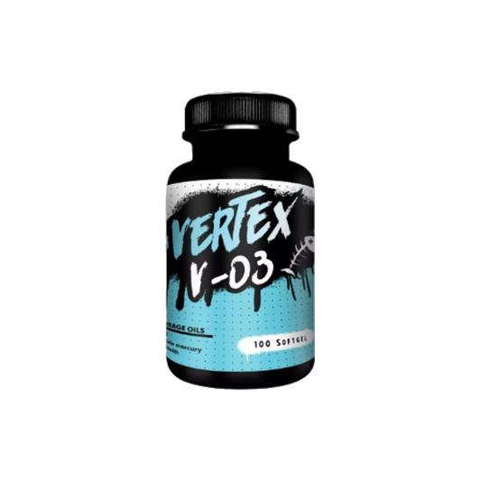 Vertex Nutrition Omega 3 – Fish Oil Capsules for Heart, Brain & Joint Health (100 Softgels)