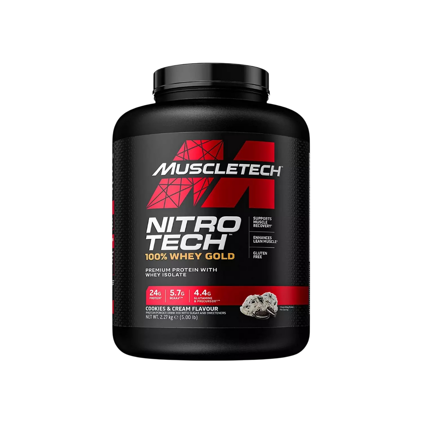 NitroTech Whey Gold 2.27kg – Premium Whey Protein Isolate & Peptides (69 Servings)