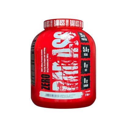 Bad Ass Zero Protein 2kg – Whey Protein Isolate for Lean Muscle Growth & Recovery (66 Servings)