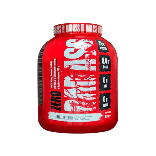Bad Ass Zero Protein 2kg – Whey Protein Isolate for Lean Muscle Growth & Recovery (66 Servings)