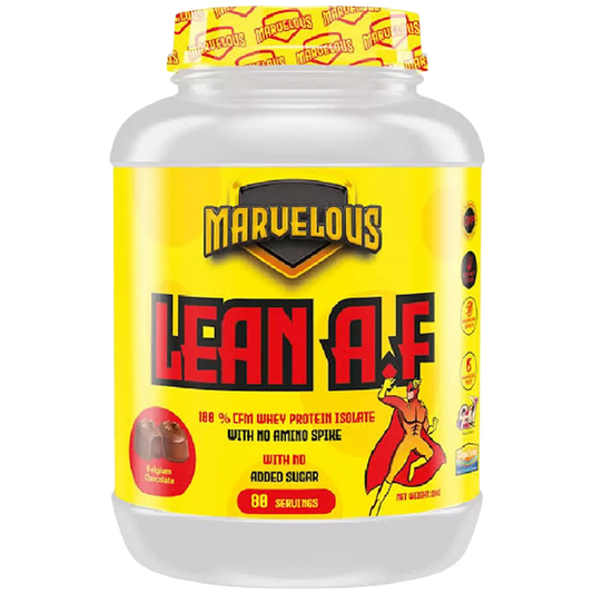 Marvelous Nutrition Lean A.F 100% Whey Protein Isolate 2kg (80 Servings) – Lean Muscle & Fast Recovery