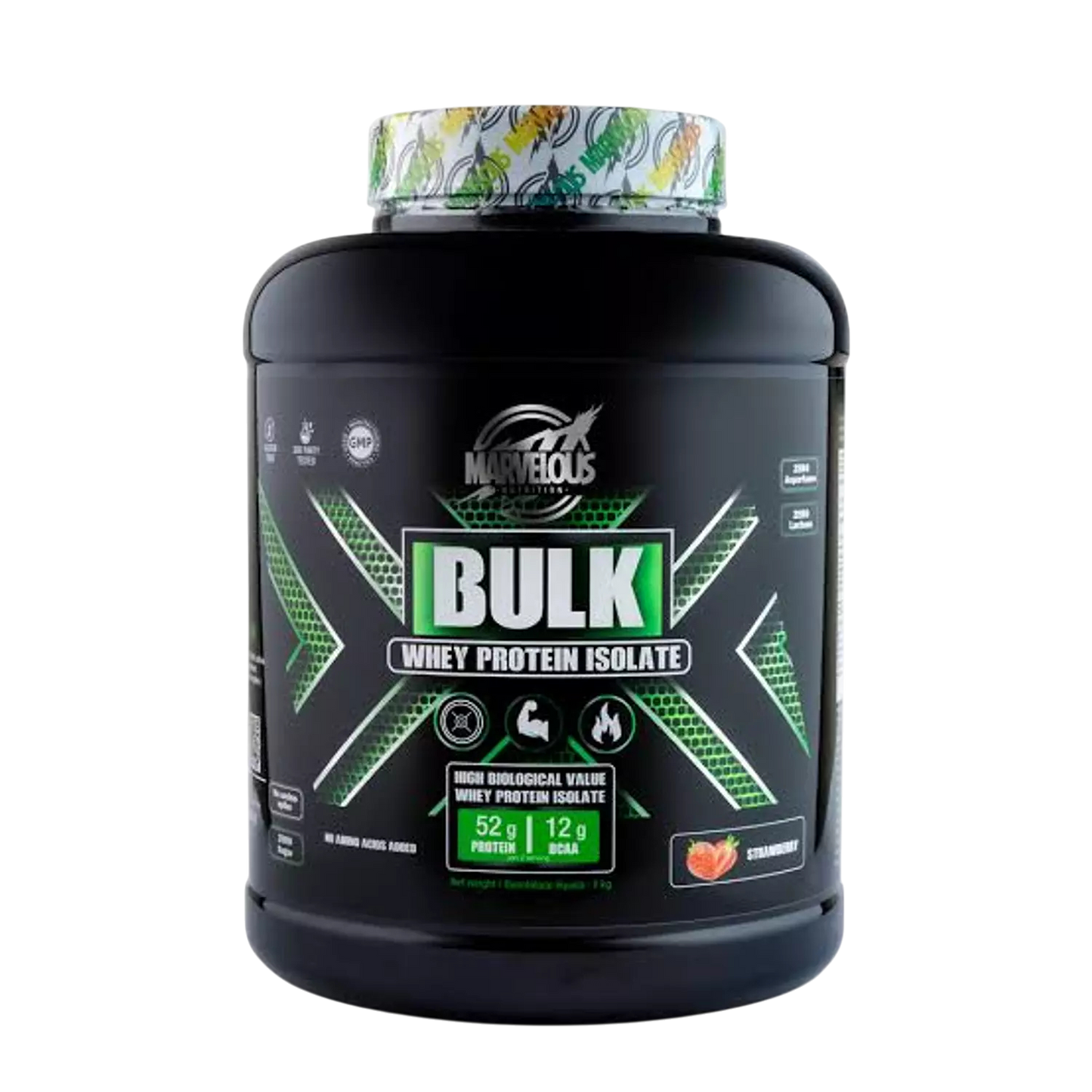 Marvelous Nutrition Bulk Whey Protein Isolate 2kg (67 Servings) | Lean Muscle, Recovery & Strength