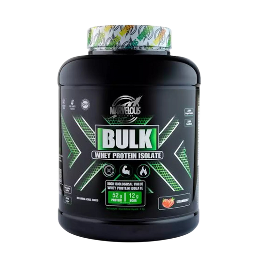 Marvelous Nutrition Bulk Whey Protein Isolate 2kg (67 Servings) | Lean Muscle, Recovery & Strength