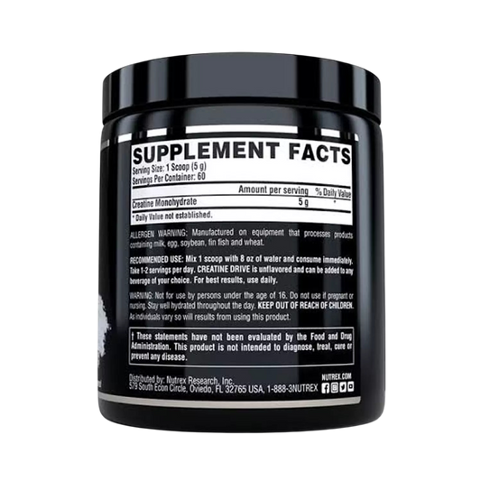 Nutrex Research Creatine Monohydrate (60 serv, 300gm)