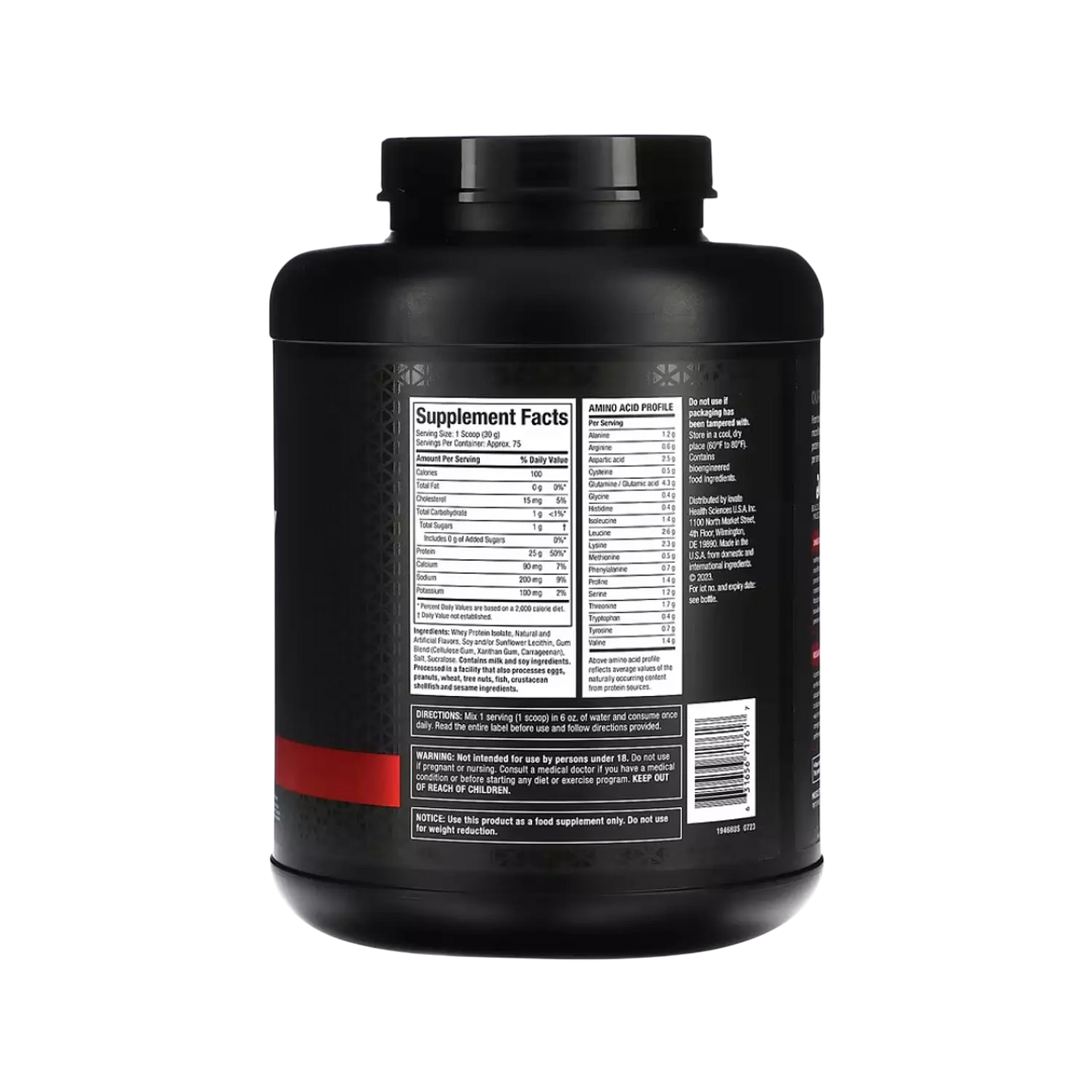 MuscleTech Iso Whey Protein 2.27kg (69 Servings) – 100% Whey Isolate for Lean Muscle & Recovery