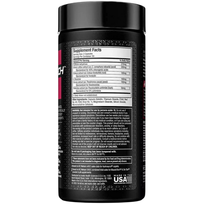 Muscletech Hydroxycut Hardcore Elite-50Serv.-100Caps.
